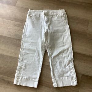 White Capri pants 8P